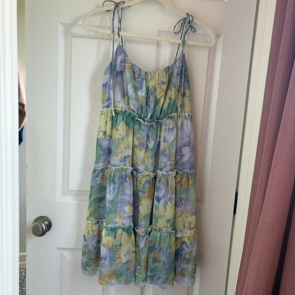Women’s mini dress size large watercolor pattern